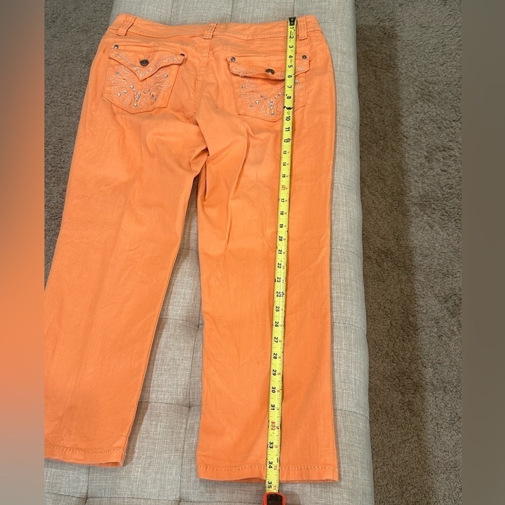 Nine West Women’s Size 12 Annette Capris - Coral/Orange - Good Used Condition - Picture 2 of 10